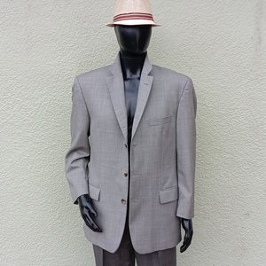 BOSS HUGO BOSS MEN'S SUPER 120's (3) BUTTON LUXURY BLAZER